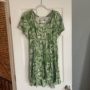 Anthropologie robin tiered mini dress